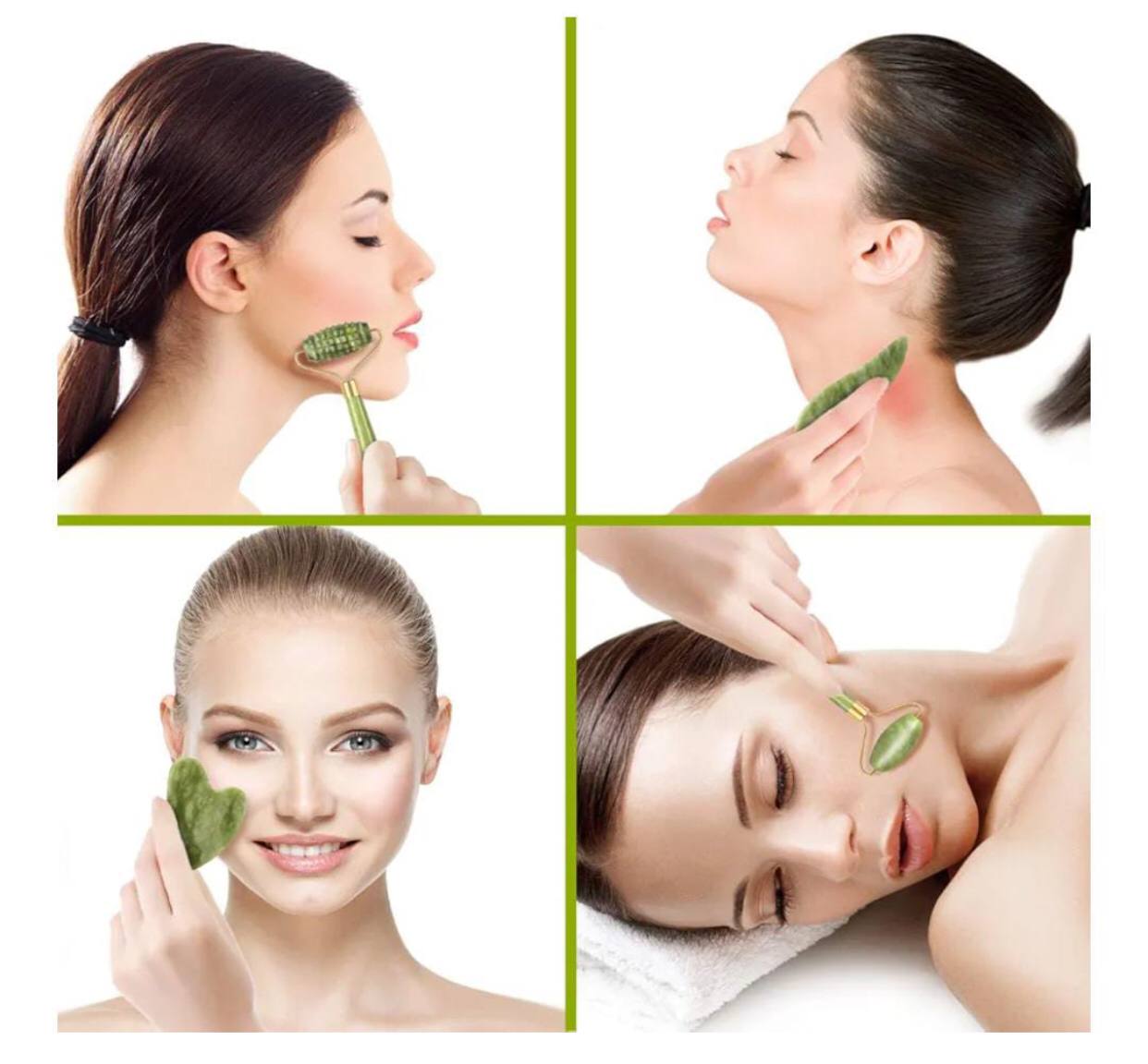 3 in 1Jade Roller & Gua Sha Set