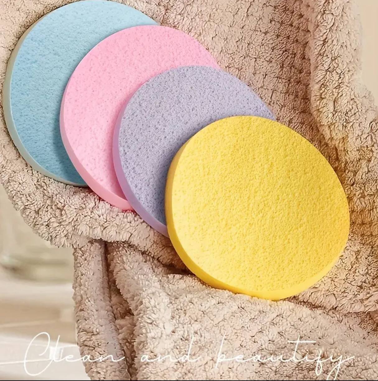 12pcs Set Face Compressed  lean sponge makeup Facial Cleaner