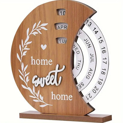Wooden Creative Perpetual Calendar