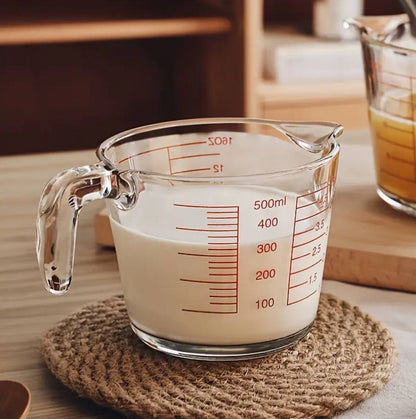 1000ml Glass Measuring Cup With Scale And Handle