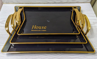 3pcs Nodic luxury serving tray
