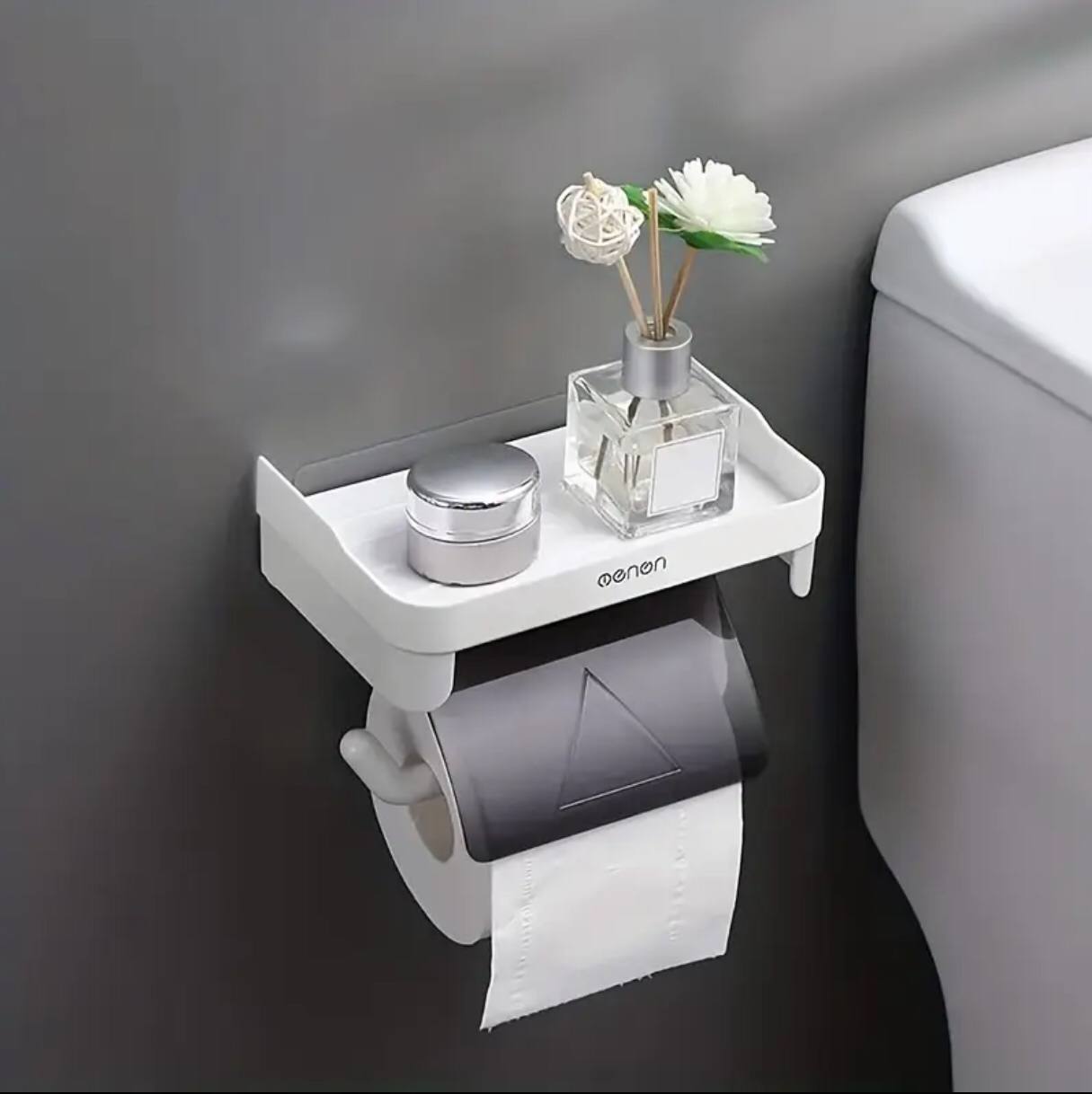 Wall-mounted tissue holder