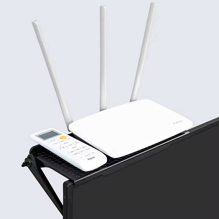 TV Screen Top Storage Shelf Adjustable Computer Monitor Desktop Screen Top Storage Rack Router Shelf Rack Home Organizer