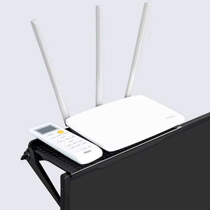 TV Screen Top Storage Shelf Adjustable Computer Monitor Desktop Screen Top Storage Rack Router Shelf Rack Home Organizer