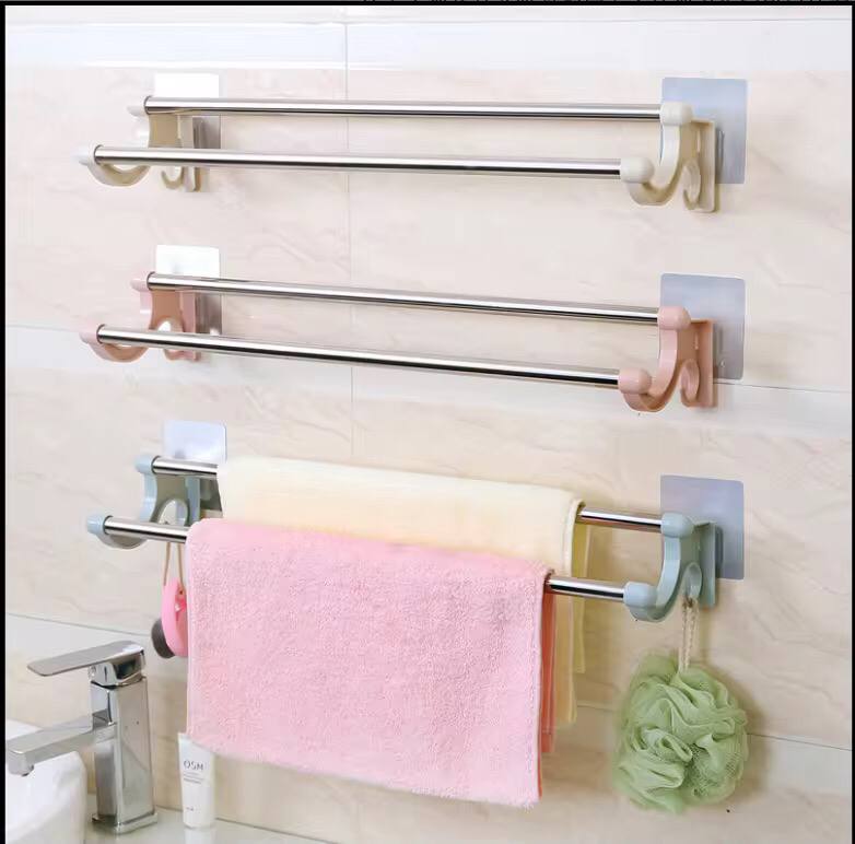 54cm self adhesive Double Pole Towel Holder