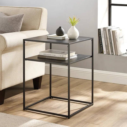 2layers METALLIC SIDE TABLE