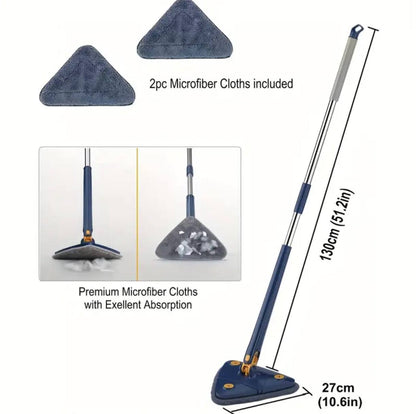 Triangle Mop 360 Rotatable Extendable Adjustable Cleaning Mop