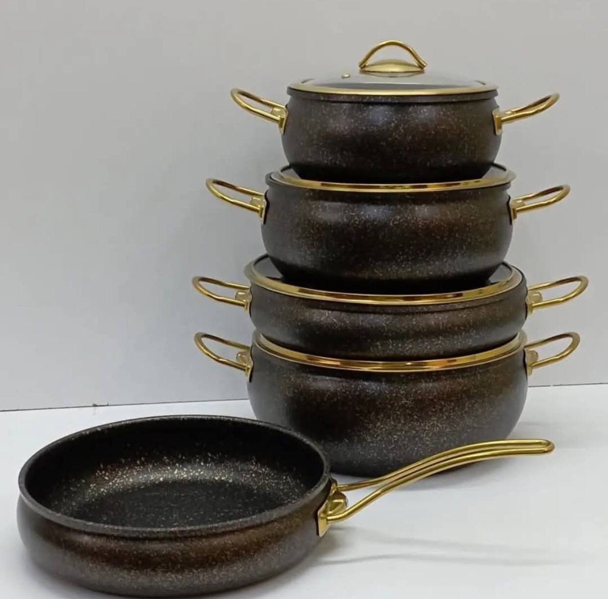 9PCS GRANITE COATING KITCHEN COOKWARE SET