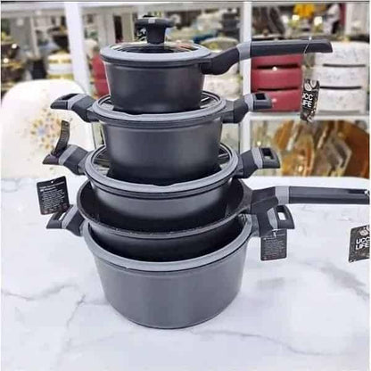 9pcs set UCC life granite cookware pots