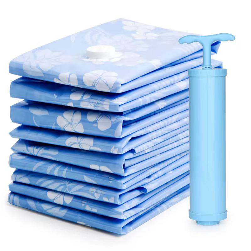 10pcs /set vacuum compression storage bag with pump