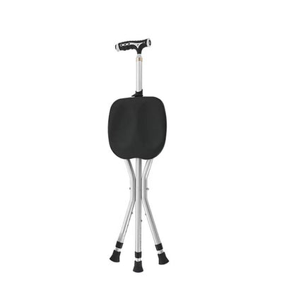 2 in 1 elderly walking stick cum stool