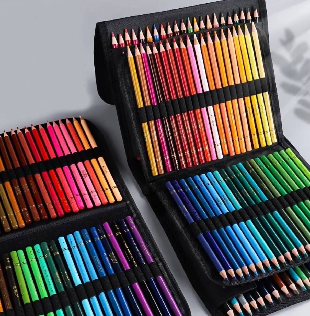 200 slots colored lead pencils storage bag