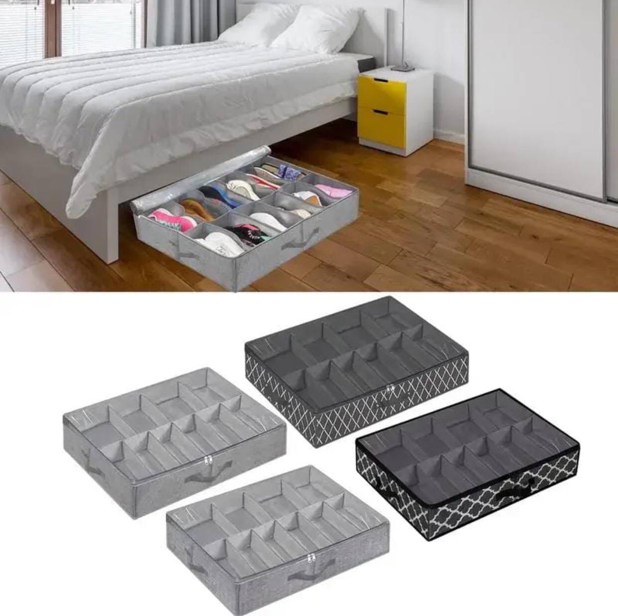 Under bed breathable Shoe storage bag