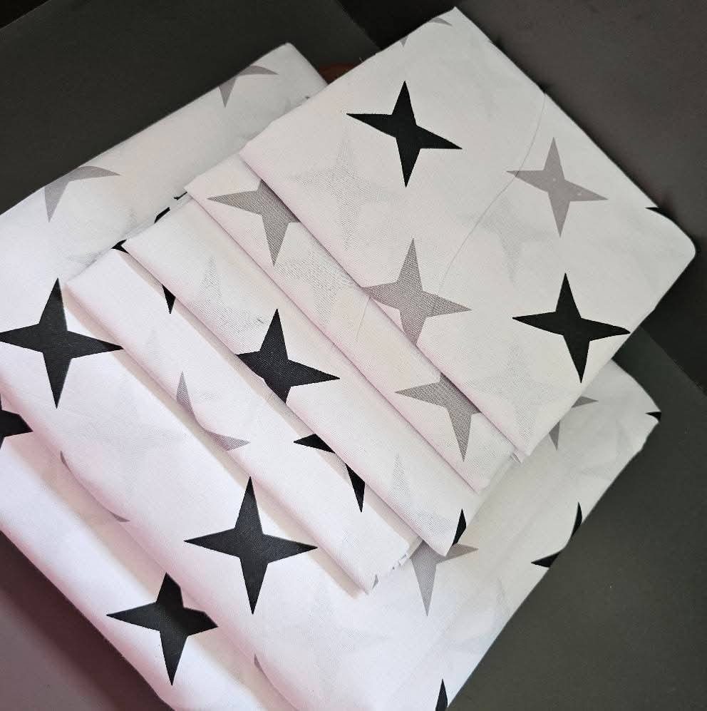 Two Flat Bedsheet Both Printed 
4 Pillowcases