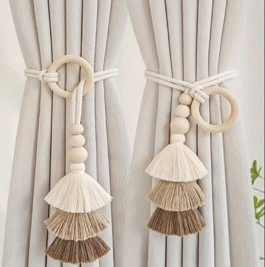 2pcs Tassel Curtain Tie Backs