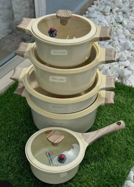 11pcs New UCC life granite cookware sets