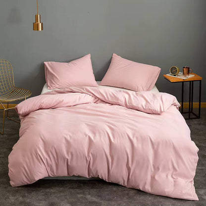 4pc Plain High Quality Duvet Cover Set (Soft Glam Edition)