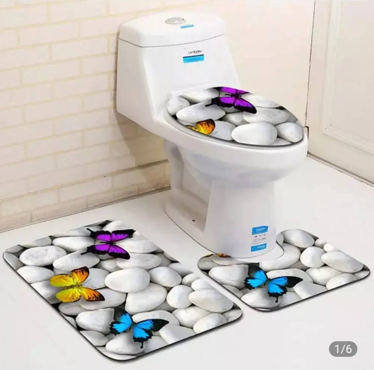 3 in 1 3D Bathroom toilet mats(big size)