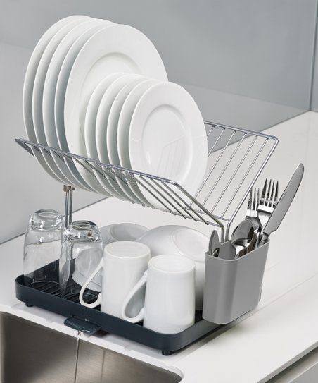 2 tier self draining dish drainer rack