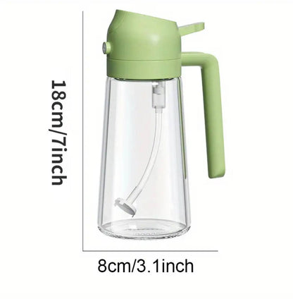 2-in-1 Oil Spray Bottle & Dispenser – Perfect for Controlled Cooking