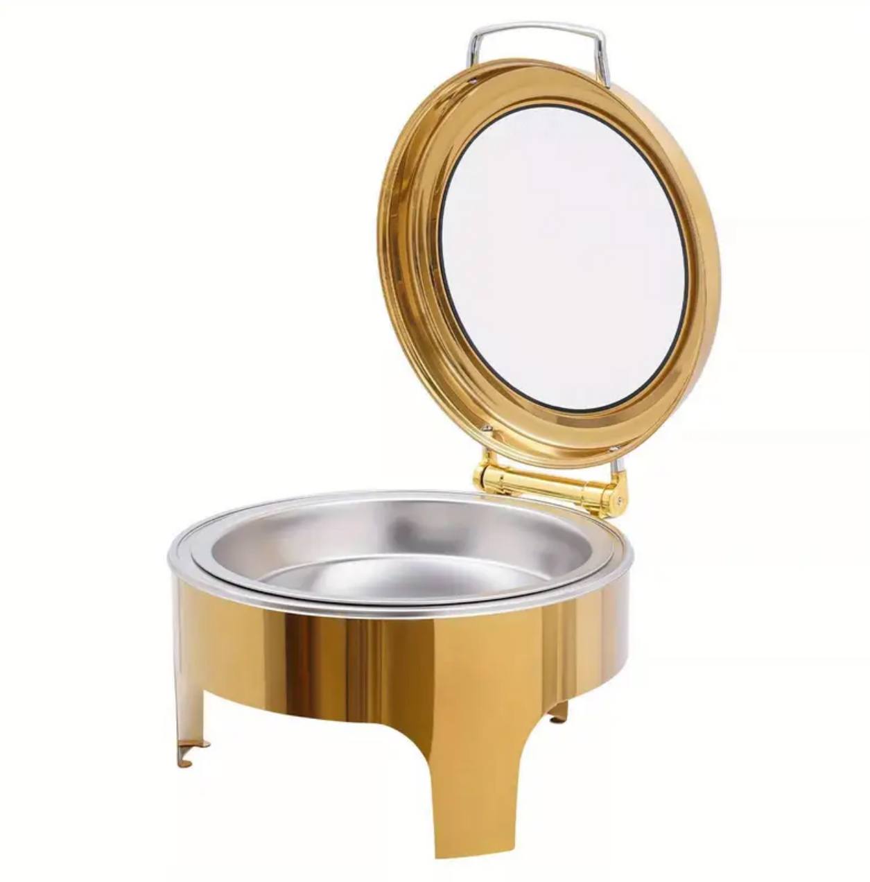 6L hydraulic autoclose chaffing dishes Gold