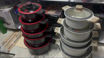 10pcs UCC life granite cookware set