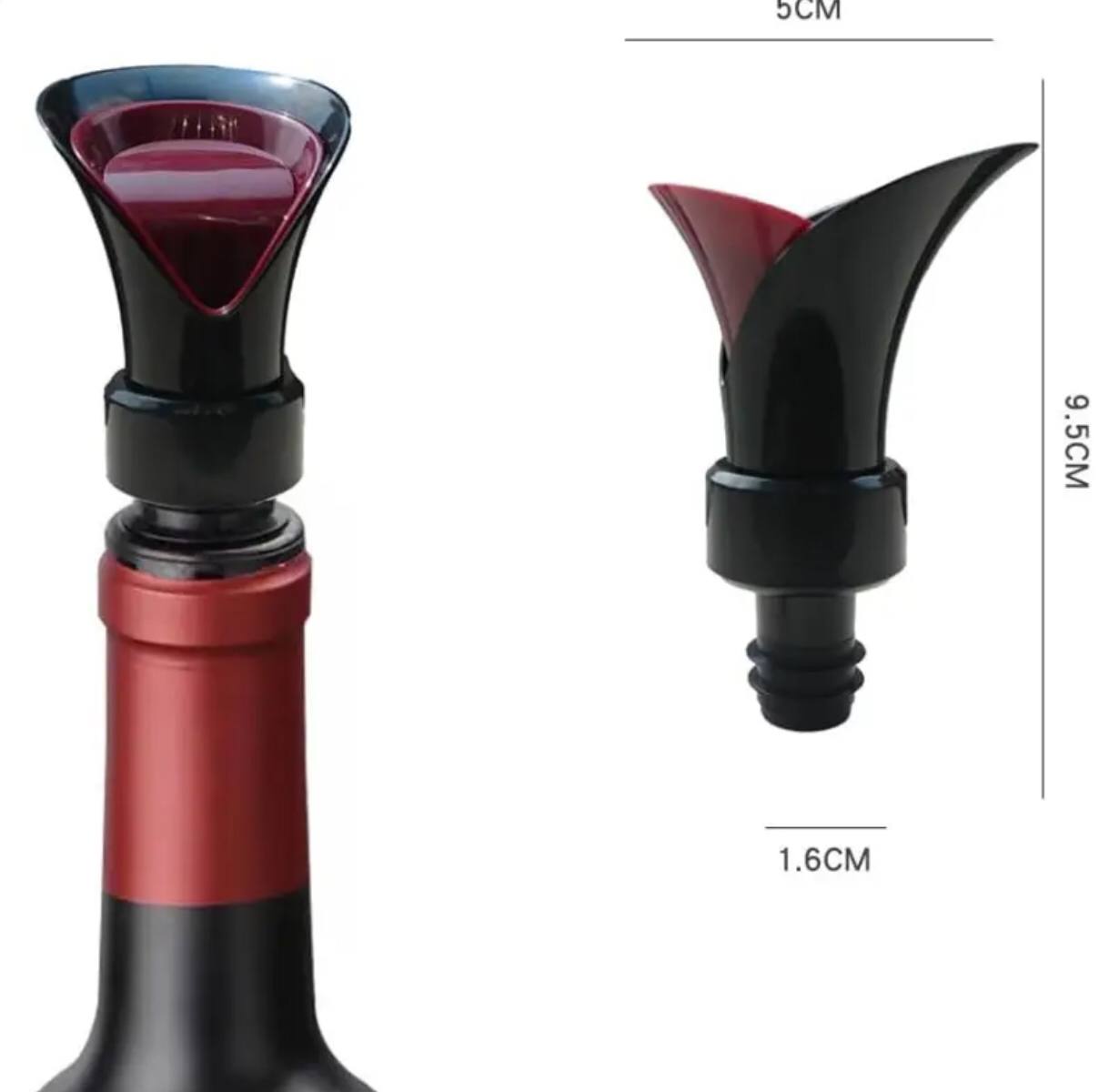 2 in 1 wine pourer cum stopper