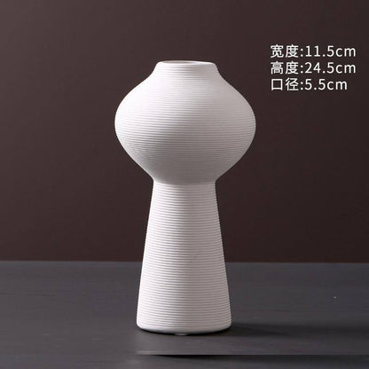 3Pc simple elegant ceramic vases 3pc set