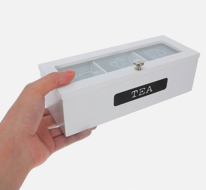 3 Compartment Tea bag organizer