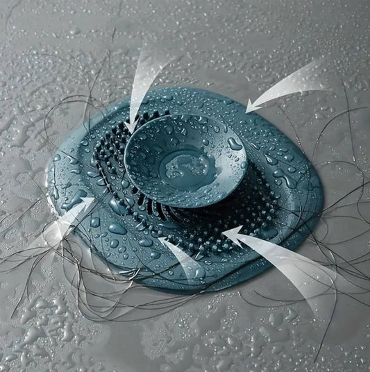 2 in 1 Push Silicone Sink Strainer