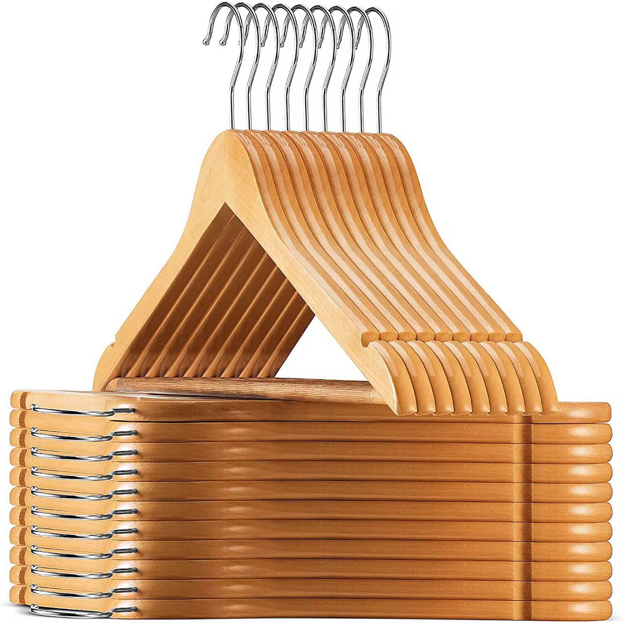 10pcs Wooden Clothes Hangers