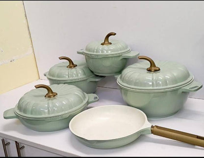 9PCS  USFE PUMPKIN Granite cookware set