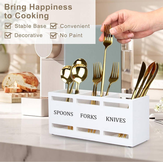Wooden Cutlery Holder