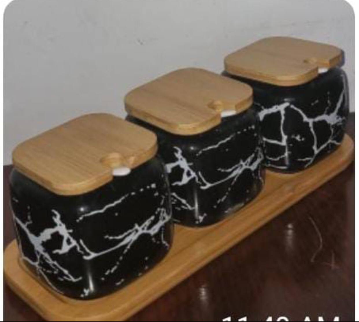 3 in 1 Ceramic Tea/Coffee/Sugar holder