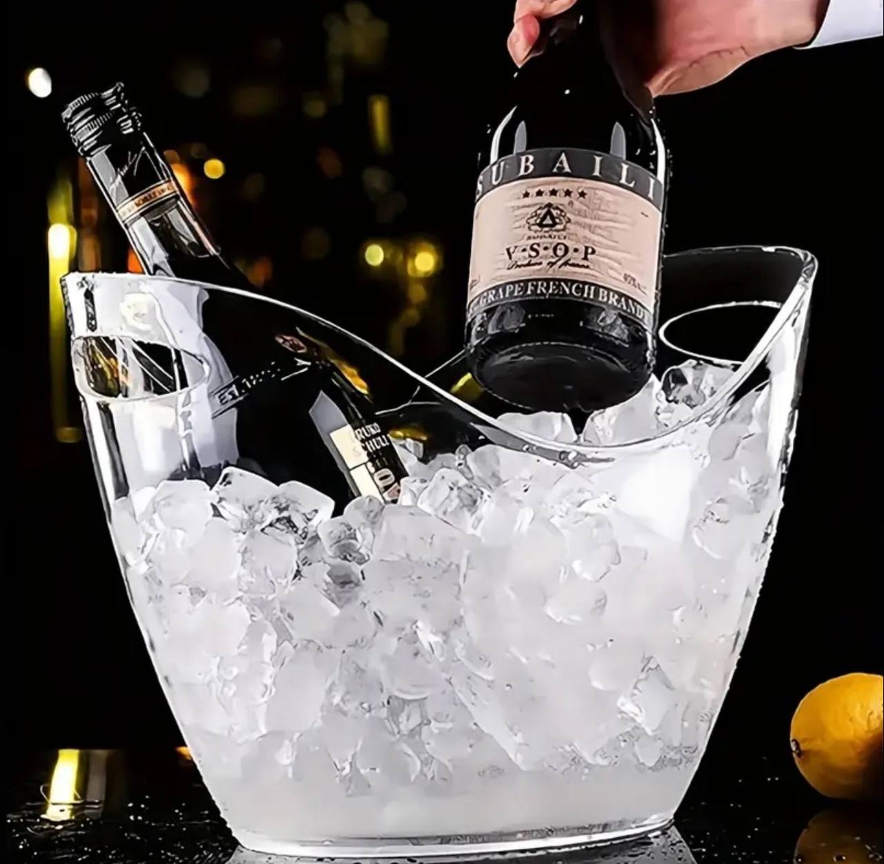 3.5ltr transparent acrylic wine bucket