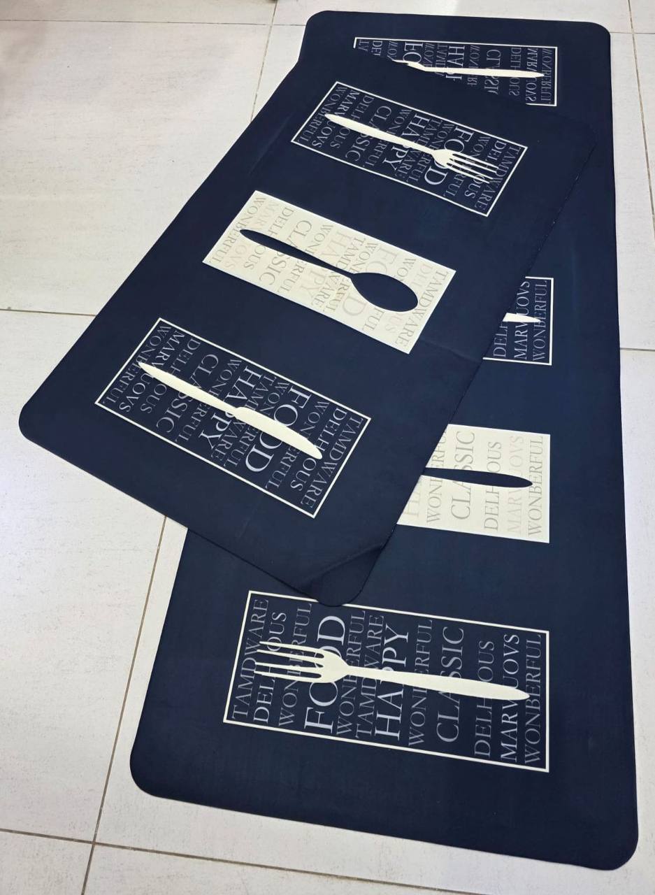 2 pc rubber kitchen mats