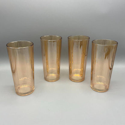 6pcs Highball golden juice glasses set