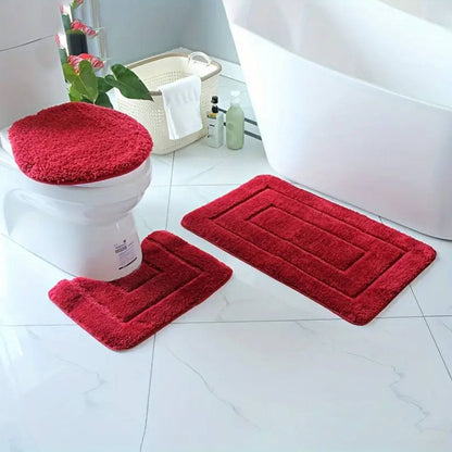 A set of 3 pc antslip toilet mats