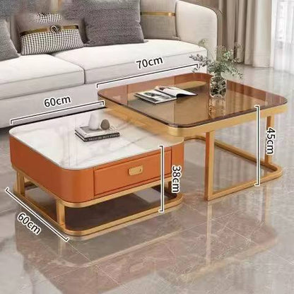 2 in 1 glass nesting table