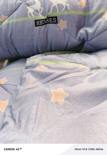 Unbinded duvet 1 bedsheet 2 pillowcases