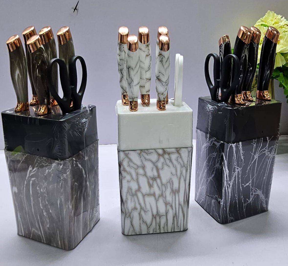 7pcs Marble knives set