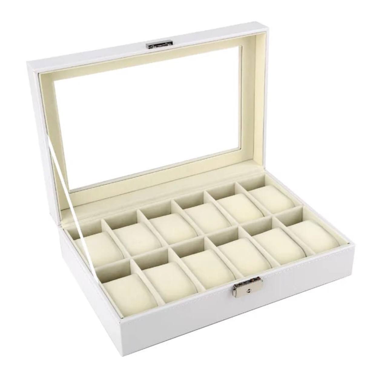 12 slots leather watch organizer