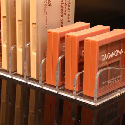 Acrylic Compact Eyeshadow Palette Organizer Display Tray Storage Box Cosmetics Makeup Rack Holder Drawer Organizer 7 Grid