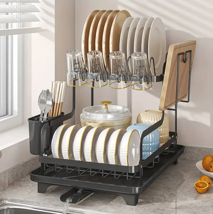 2 Tier Dish Drying Rack