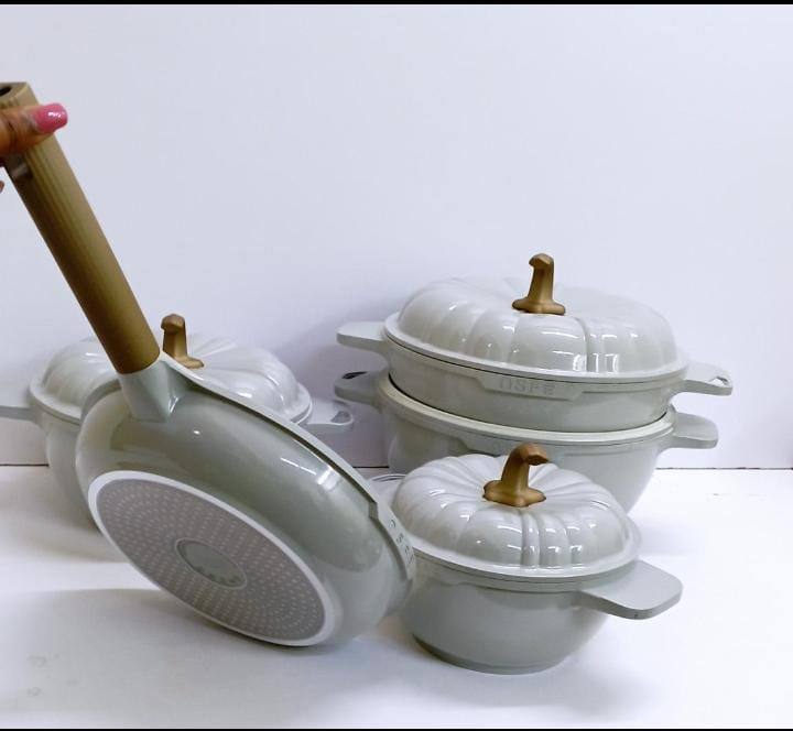 9PCS  USFE PUMPKIN Granite cookware set