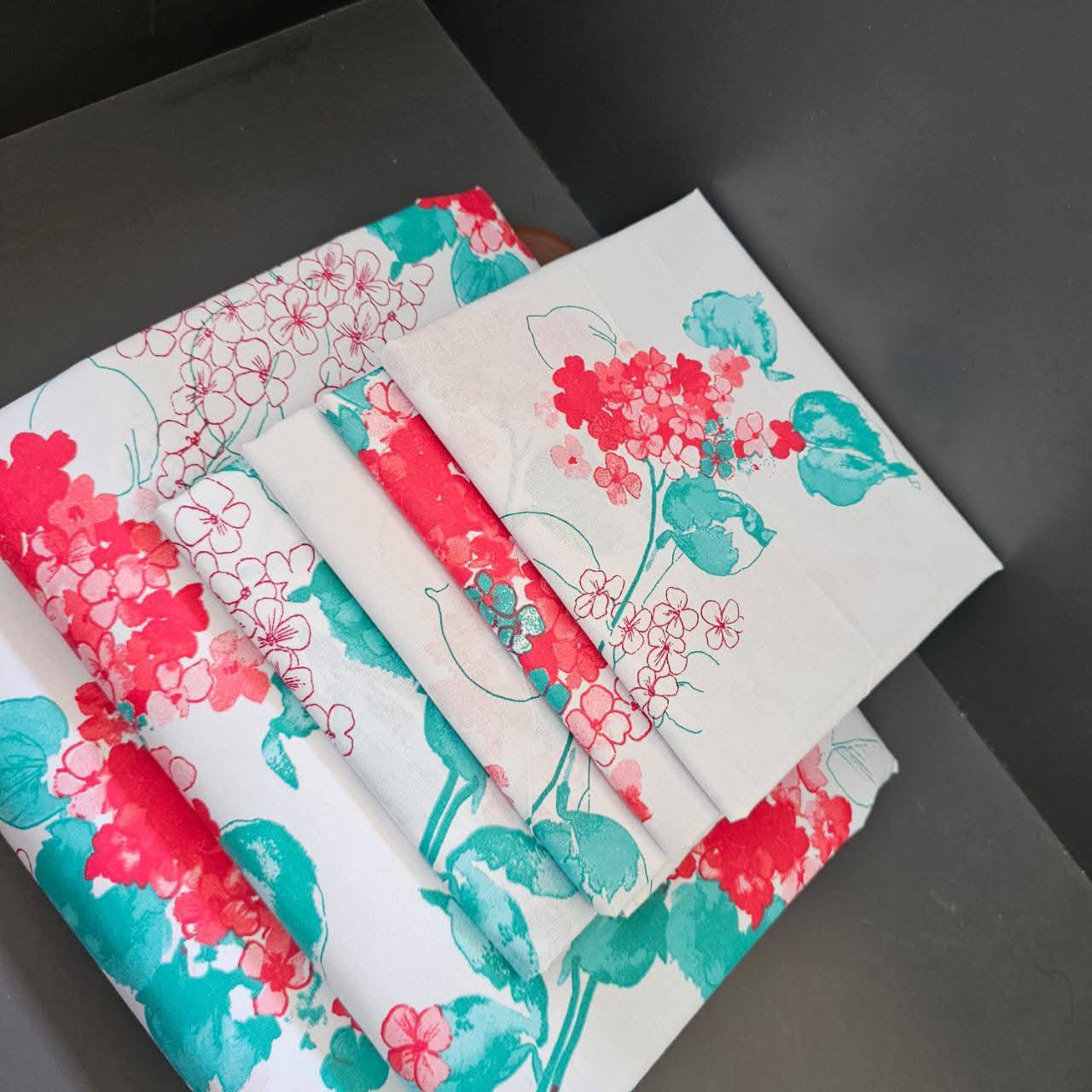 Two Flat Bedsheet Both Printed 
4 Pillowcases