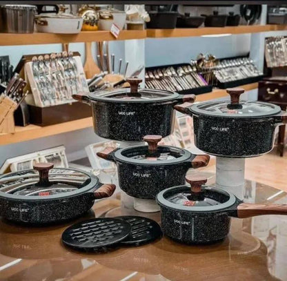 12pcs UCCLIFE granite cookware set
