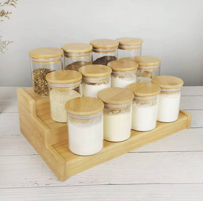 12pcs spice seasoning jars with rack