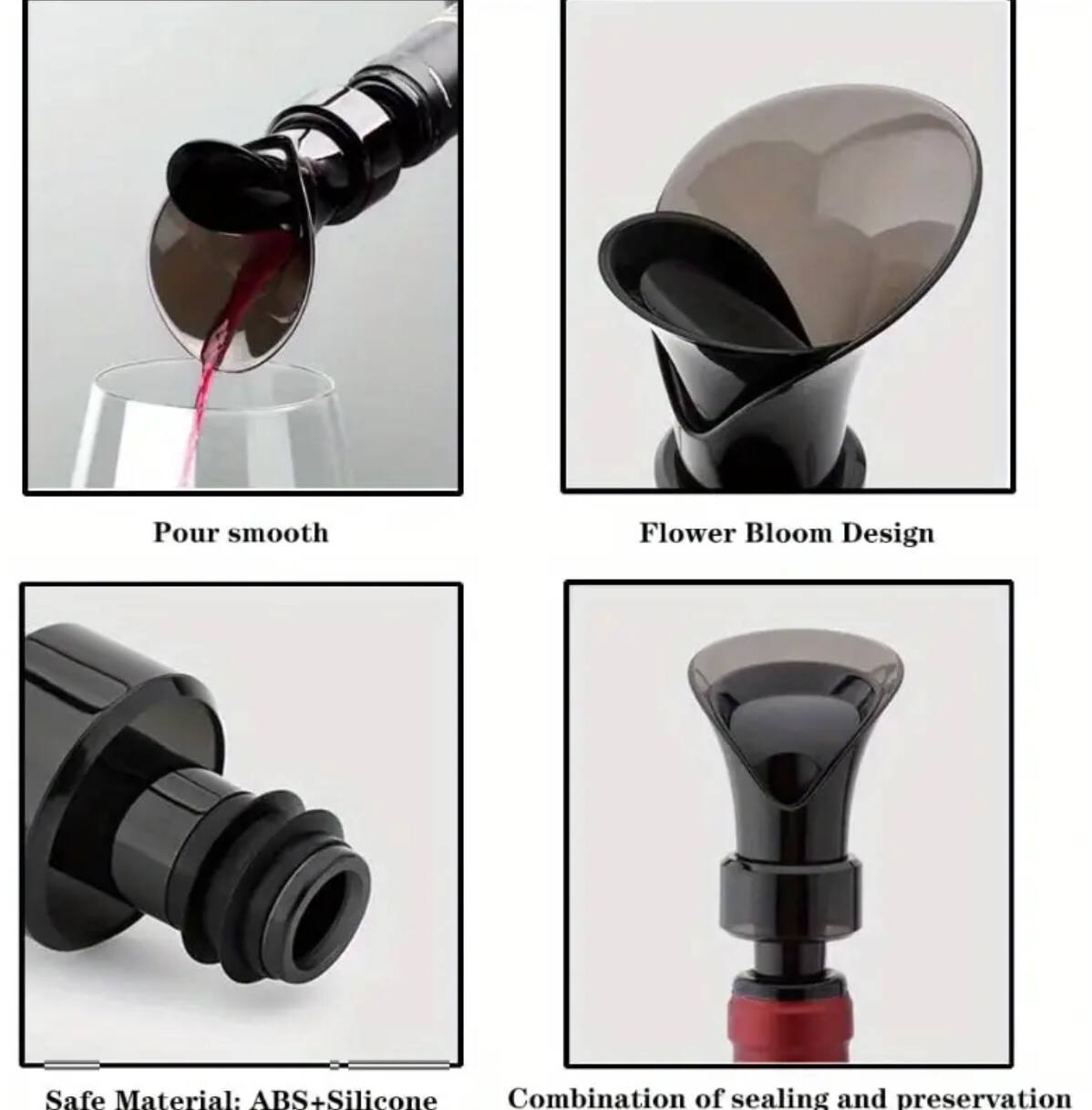 2 in 1 wine pourer cum stopper