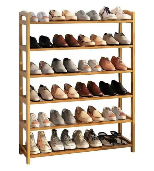 6 Layer Bamboo shoe rack